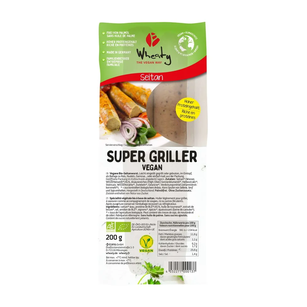 Wheaty Super griller vegan bio 200g